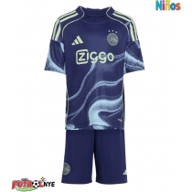 Camiseta Ajax Josip Sutalo #37 Visitante Equipación para niños 2025-26 manga corta (+ pantalones cortos)